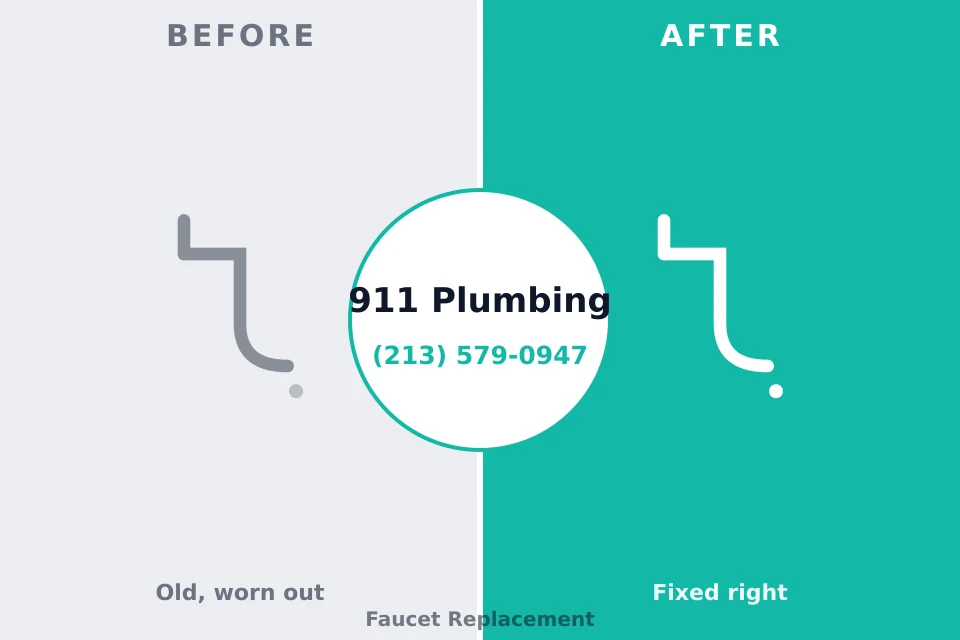 Before and after: plumbing repair Fort Hood, TX